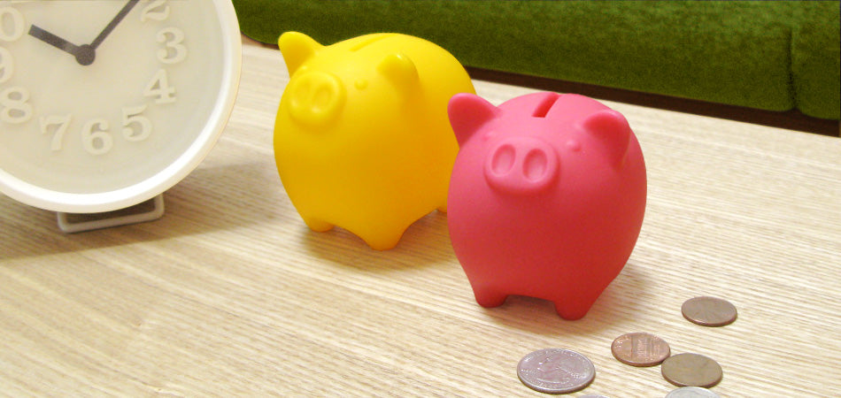 Coink! Piggy Bank - White