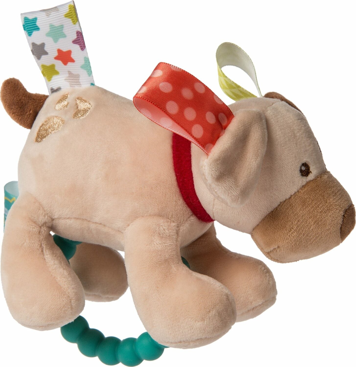 Taggies Buddy Dog Teether Rattle - 5"