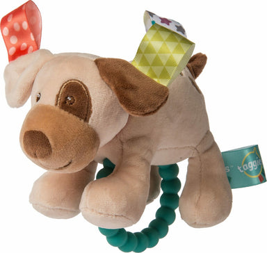 Taggies Buddy Dog Teether Rattle - 5"