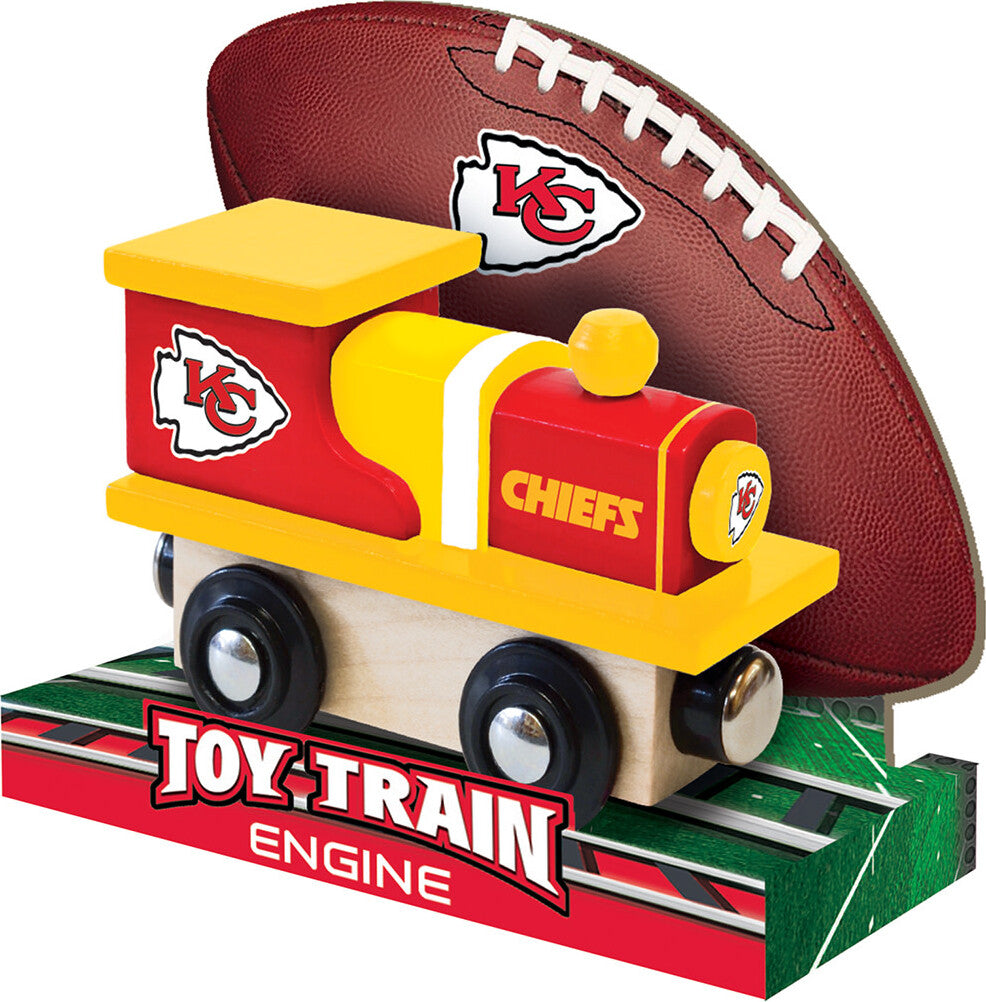 Kansas City Chiefs NFL Wood Train Engine