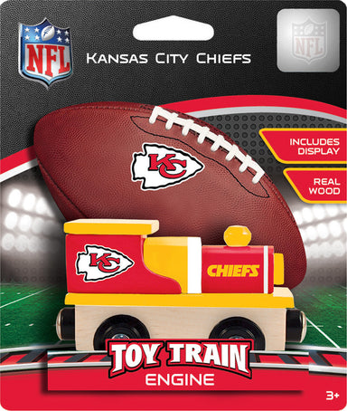 Kansas City Chiefs NFL Wood Train Engine