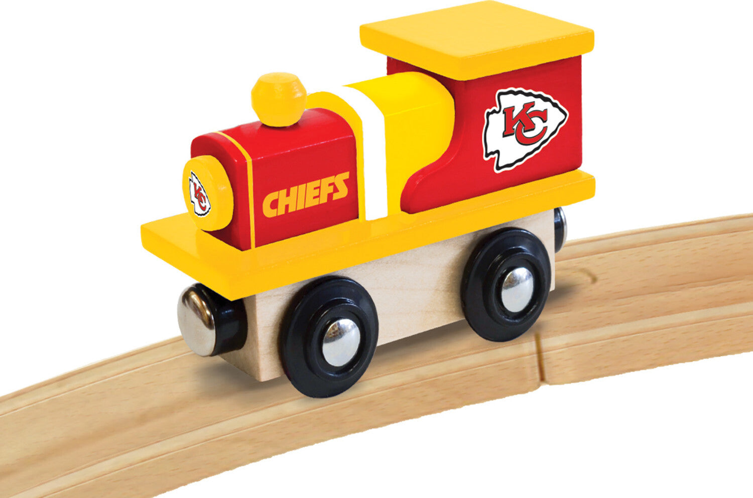 Kansas City Chiefs NFL Wood Train Engine