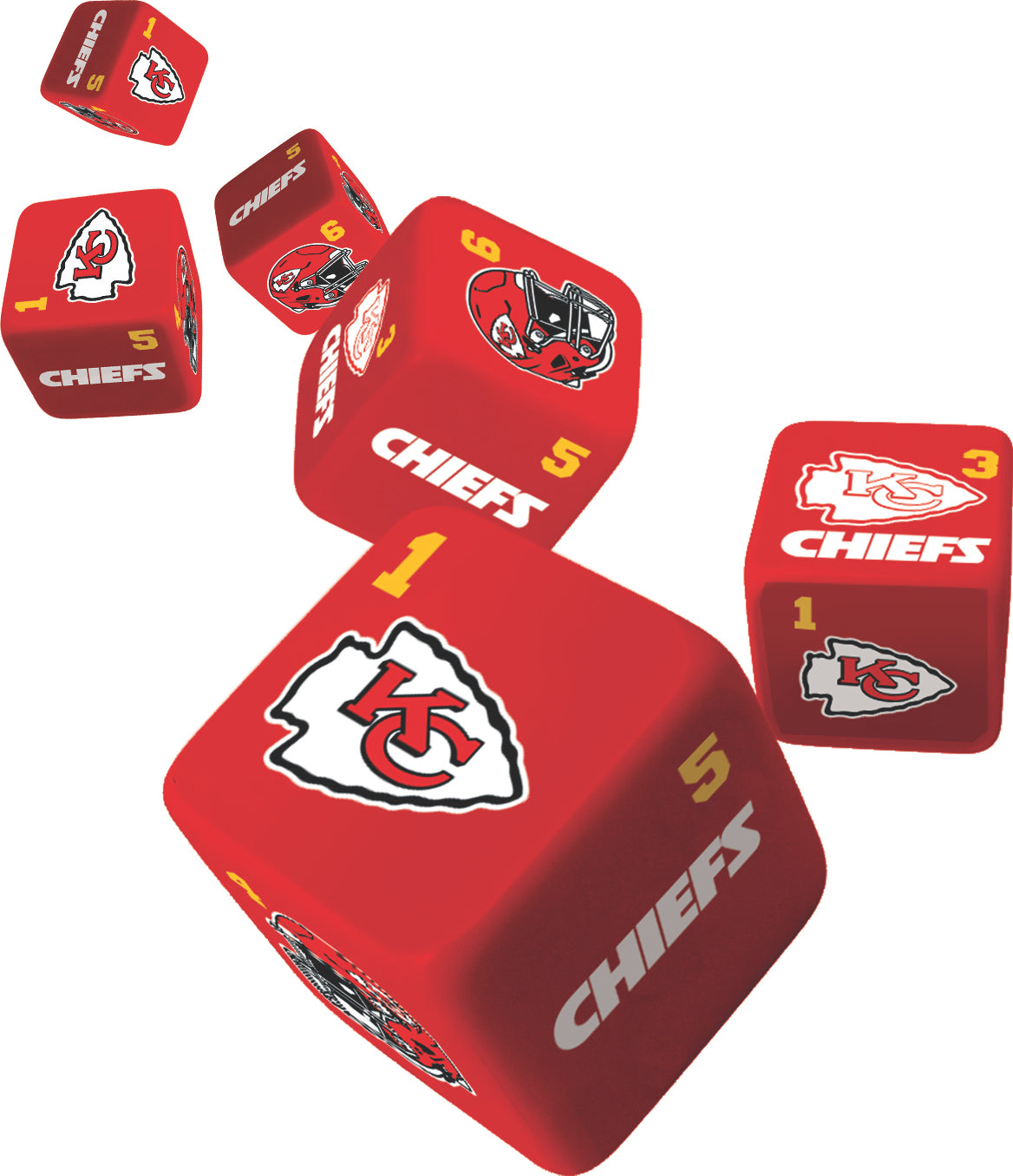 Kansas City Chiefs NFL Dice Set