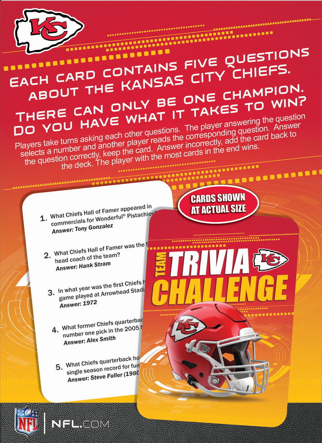 Kansas City Chiefs NFL Trivia Challenge