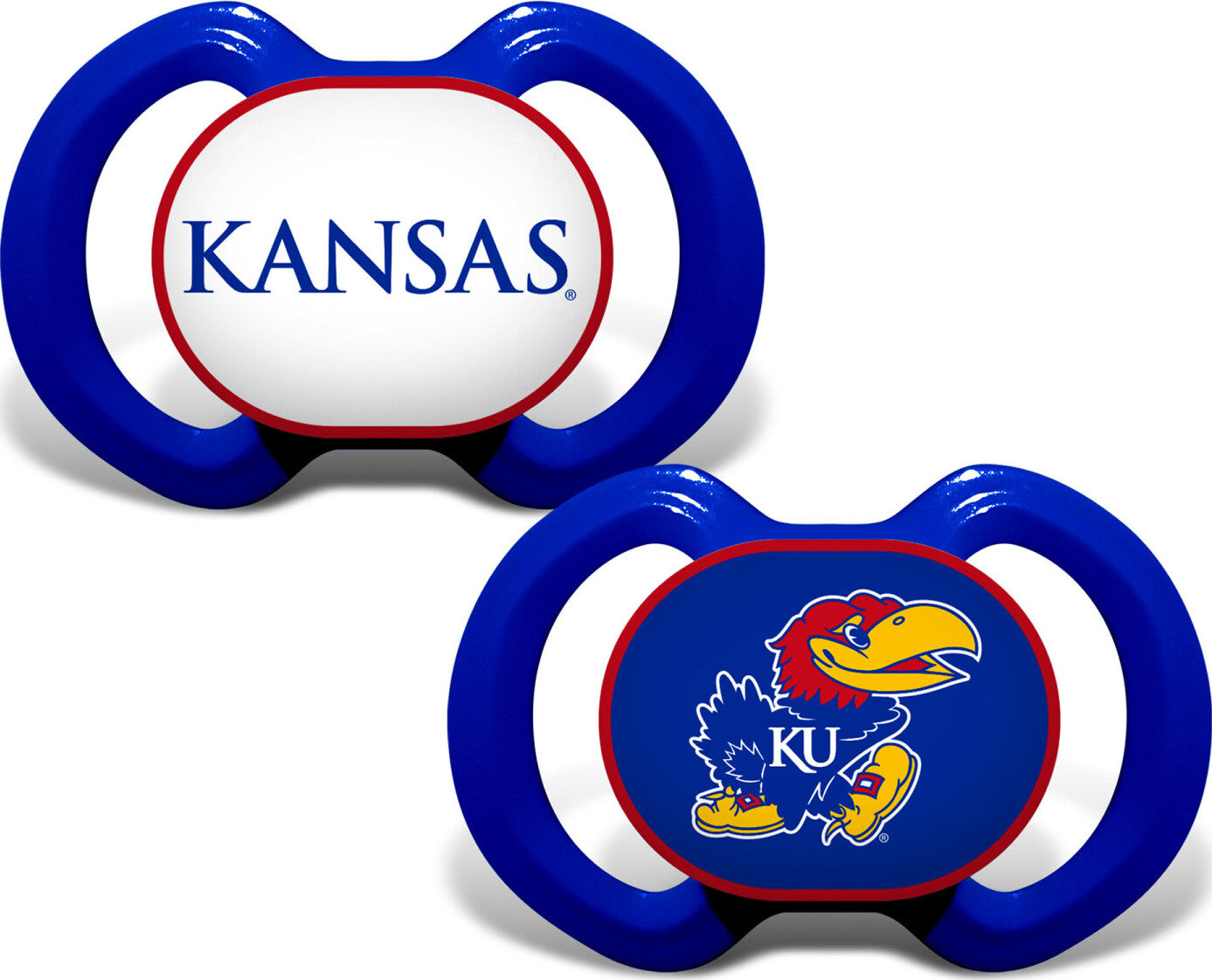 Kansas Jayhawks NCAA Pacifier 2-Pack