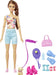 Barbie Doll with Puppy, Workout Outfit, Roller Skates and Tennis