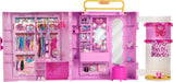 Barbie Closet with Spin & Style Feature, Vanity, Ottoman, 4 Fashions, 20+ Pieces, Portable Storage