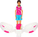 Barbie Team Roll and Reveal Soccer Player Doll and Accessories with Brunette Fashion Doll, 8 Surprises & Soccer Ball Encasement