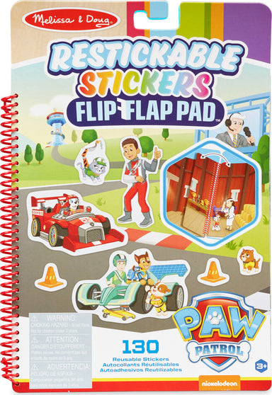 Paw Patrol Restickable Stickers Flip-Flap Pad - Classic Missions
