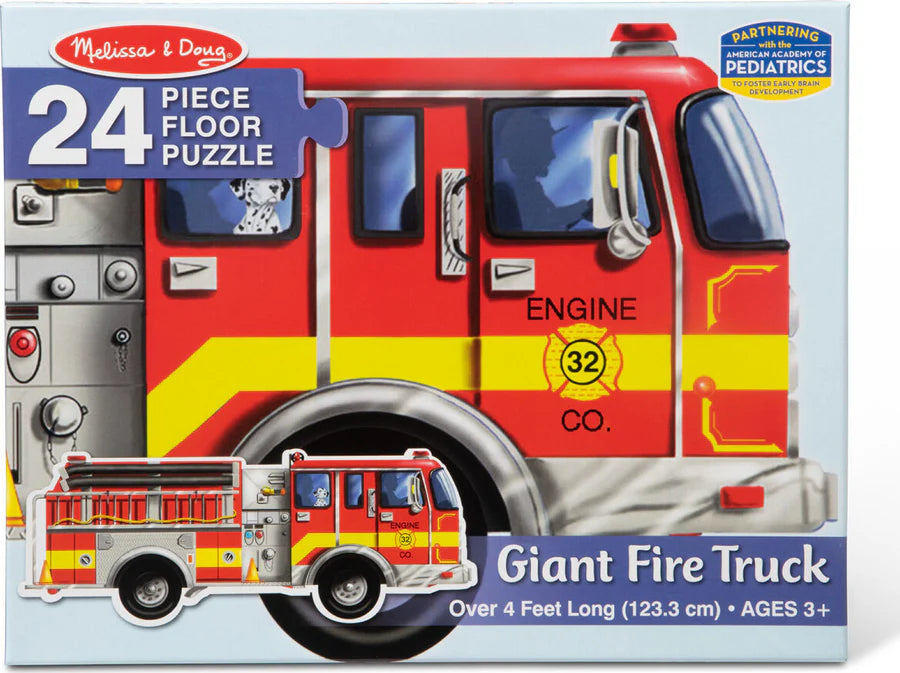 New! Giant Fire Truck 24Pcs Fl