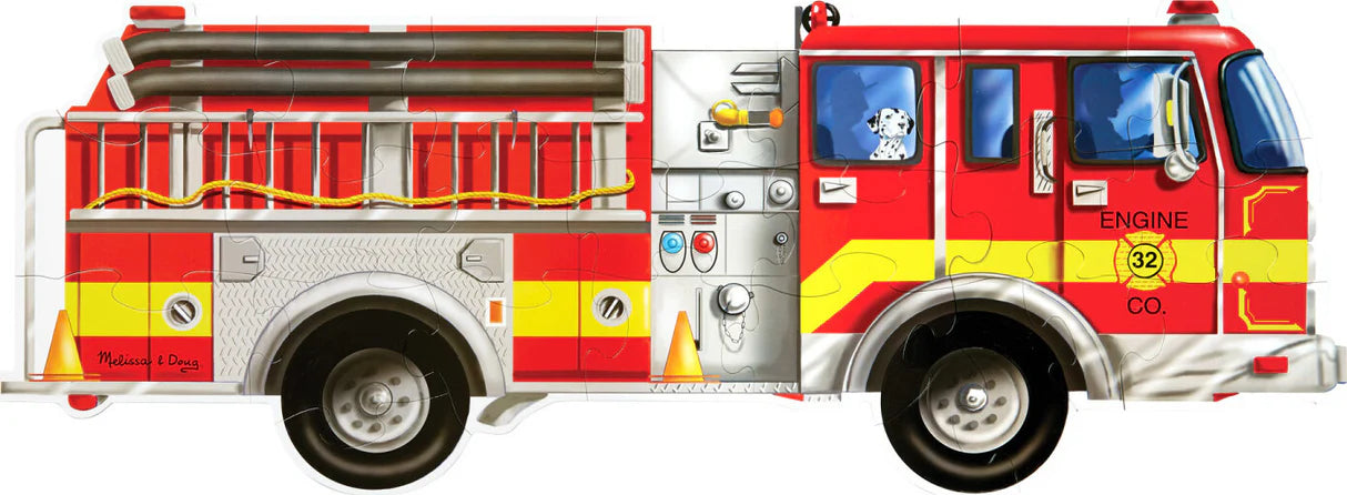 New! Giant Fire Truck 24Pcs Fl