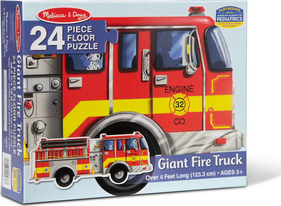 New! Giant Fire Truck 24Pcs Fl