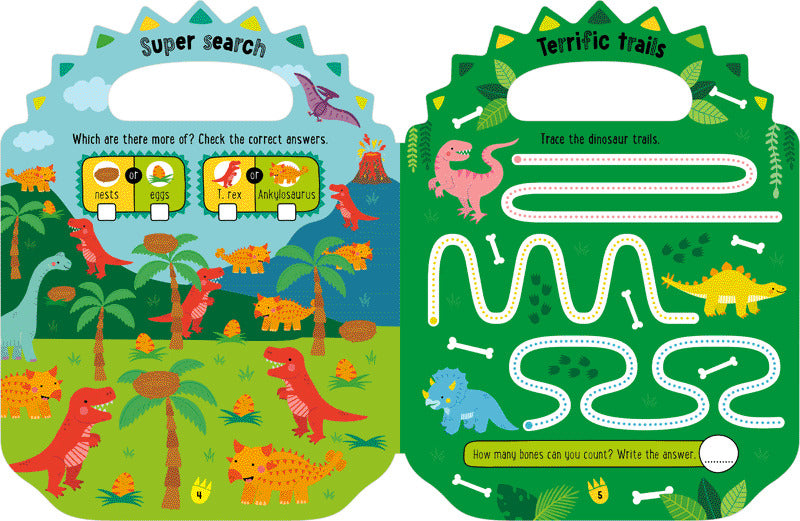 Shiny Stickers My Green and Scaly Dinosaur Activity Book