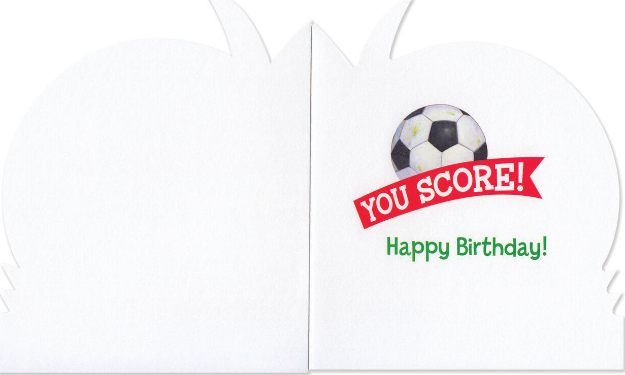 Soccer Ball Die-Cut Card (Woh)