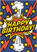 Superhero Happy Birthday Foil Card