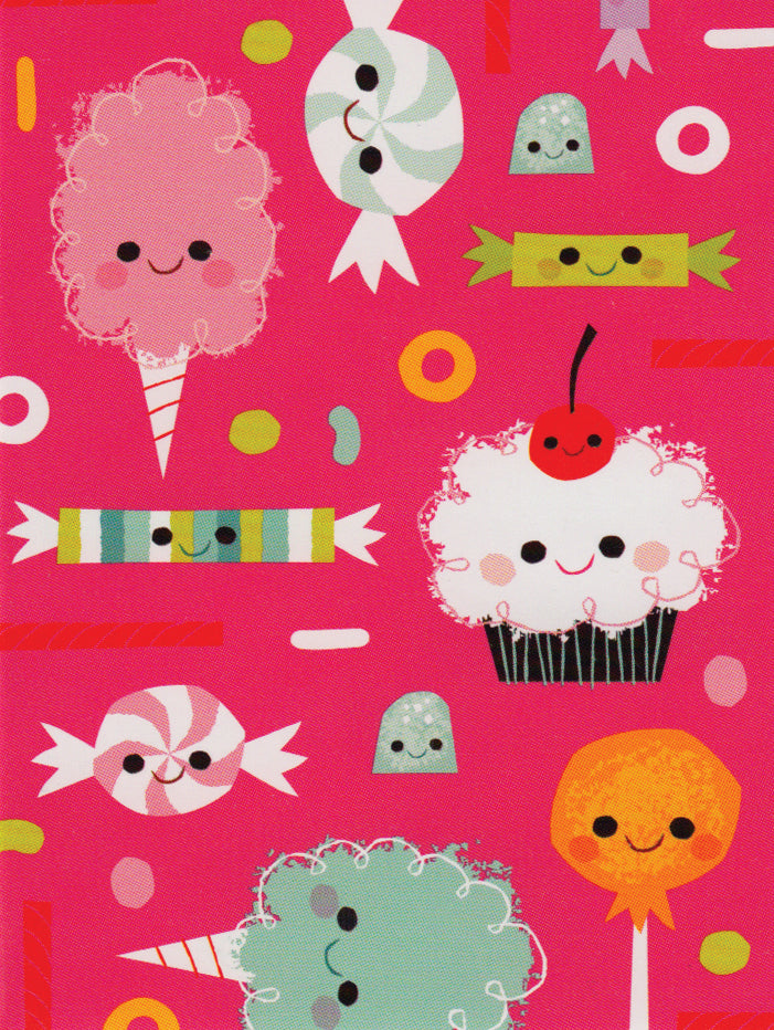 Candy Pattern Gift Enclosure Card