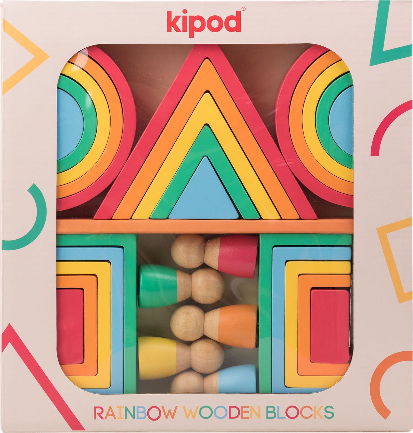 Rainbow Wooden Blocks