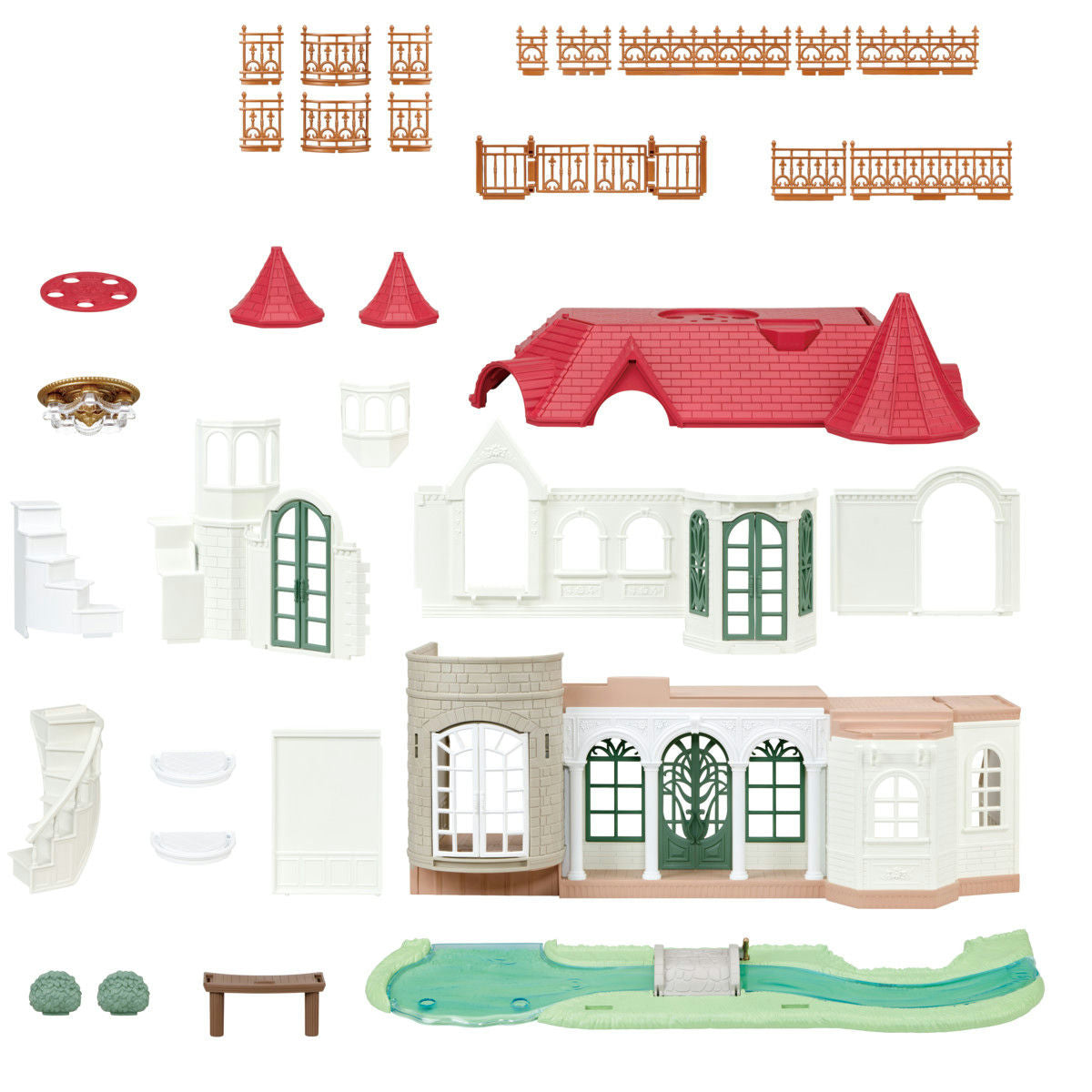 Calico Critters Red Roof Riverside Manor Dollhouse – New Summer 2026