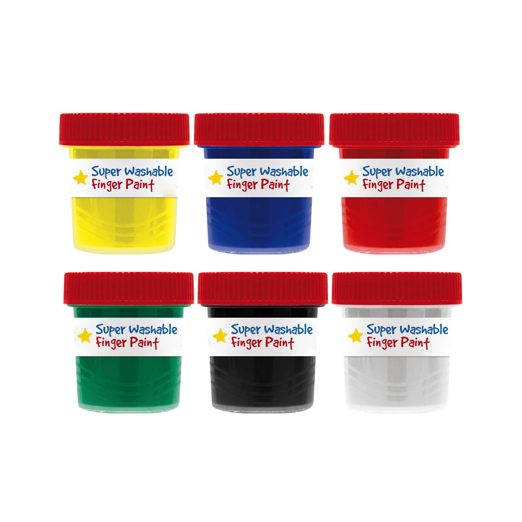 Little Creatives 6Ct Washable Finger Paints