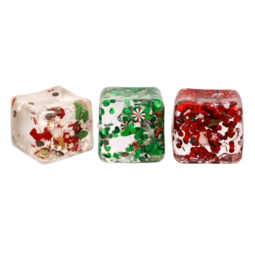 Christmas Qube Stress Toy - Assorted colors