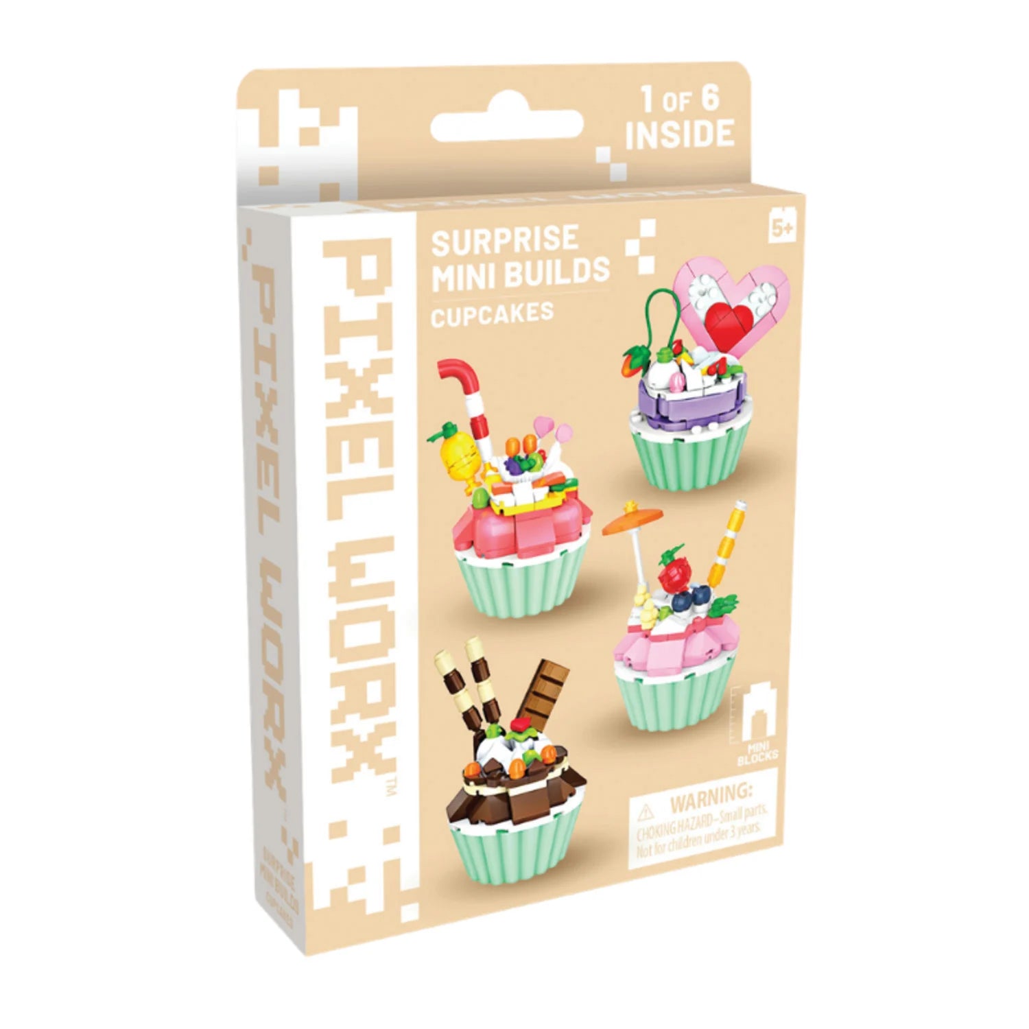Pixel Worx Surprise Mini Builds: 3 styles - Pixel Worx - Cupcakes