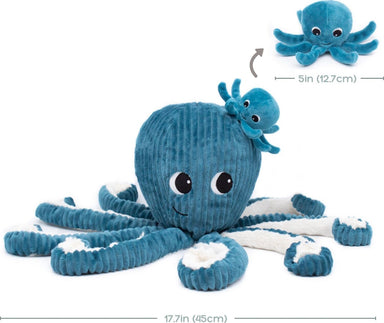 Octopus Mom and Her Baby (Blue)