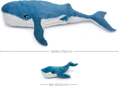 Whale Mom and Her Baby (Blue)