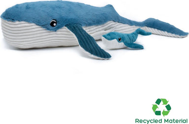 Whale Mom and Her Baby (Blue)