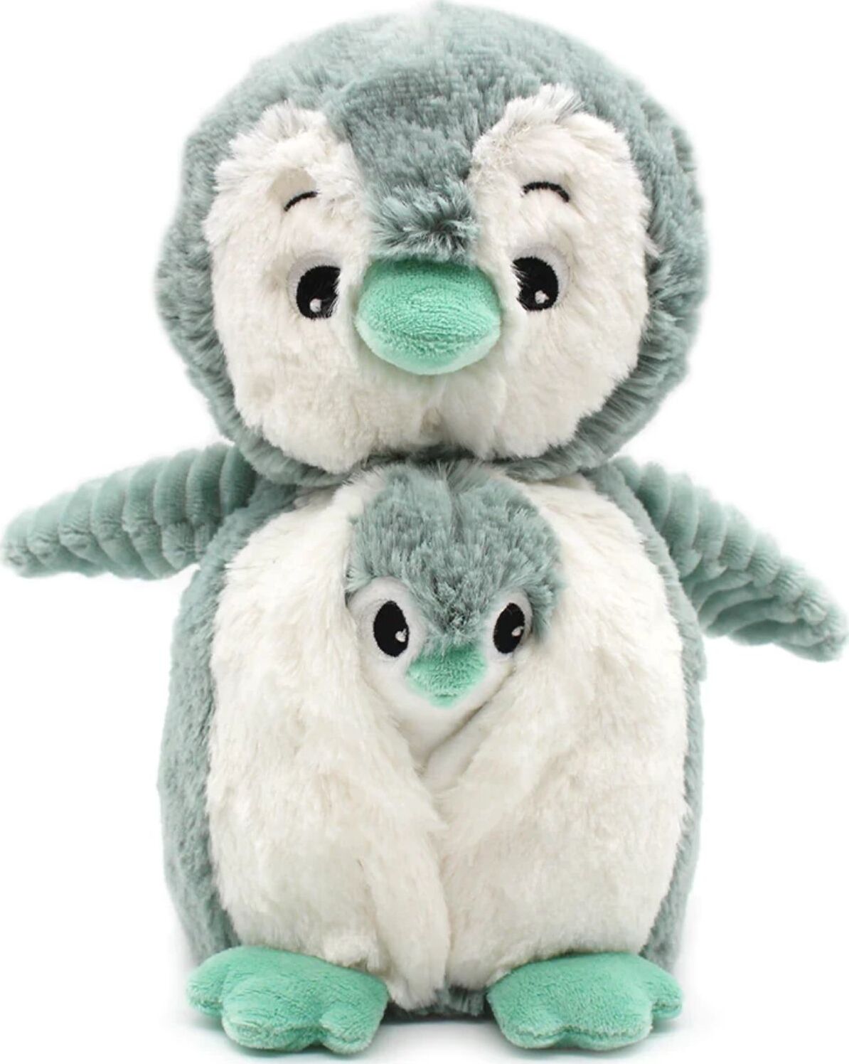 Penguin Mom and Her Baby (Mint)