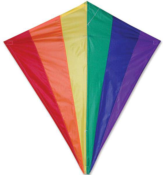 30 in. Diamond Kite - Rainbow