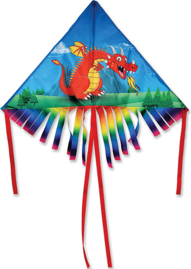 42 In. Fringe Delta - Red