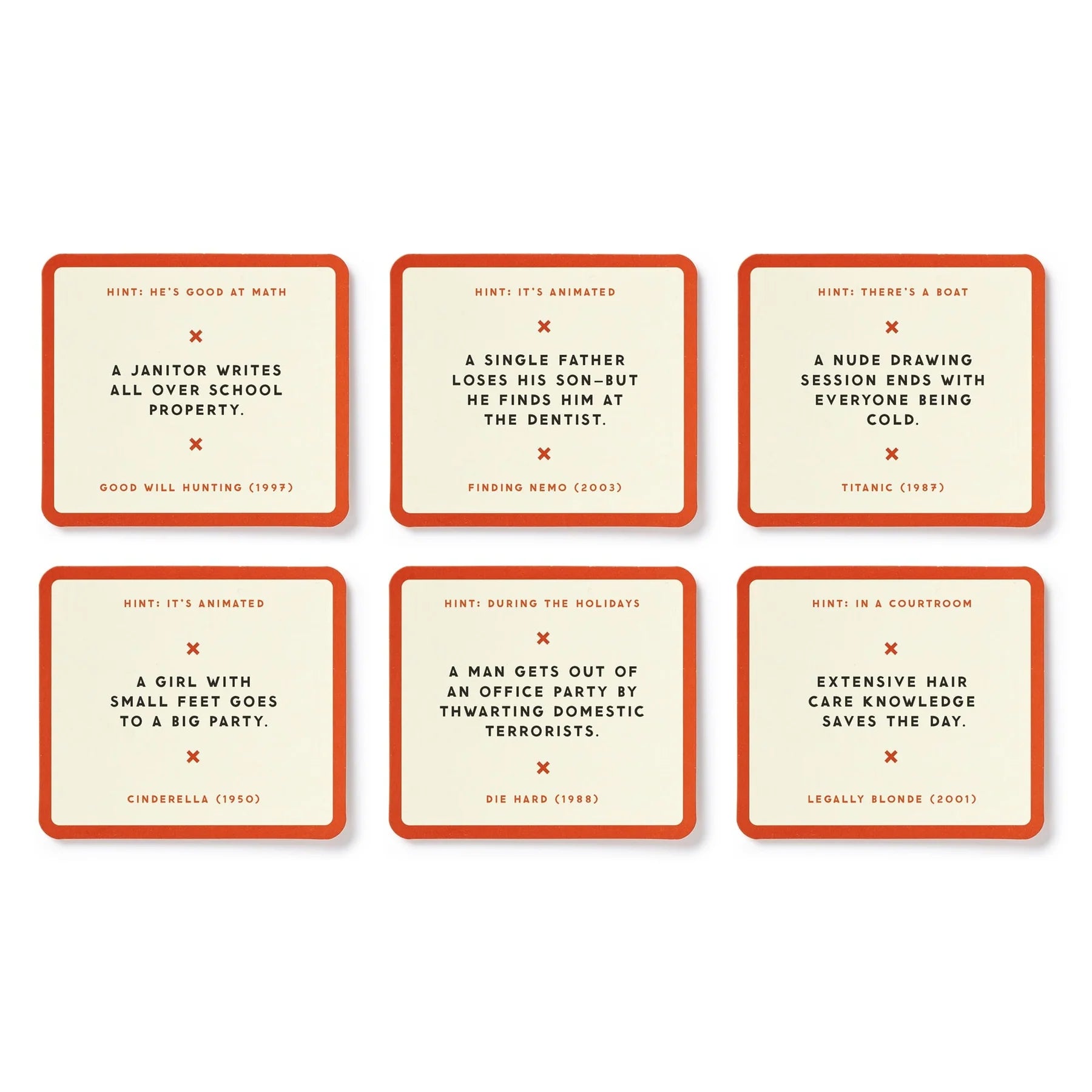Poorly Explained Movies Card Game