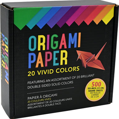 Origami Paper 20 Vivid Colors (500 sheets)