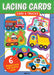 Cars & Trucks Lacing Cards (set of 6 cards)