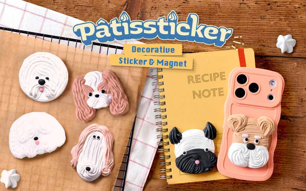Pâtissticker -  Dogs Meringue  Series - NEW!