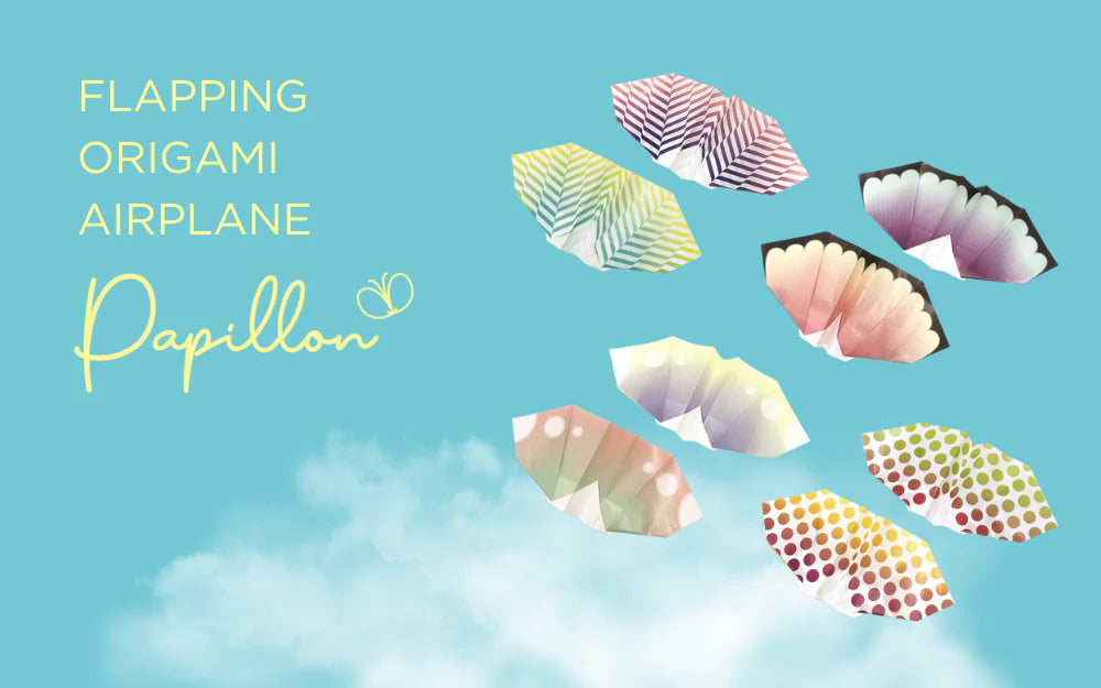 Papillon Origami Airplanes - Breezy Stripe (1 Piece)