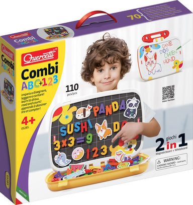 Combi ABC & 123 magnetic numbers & letters case