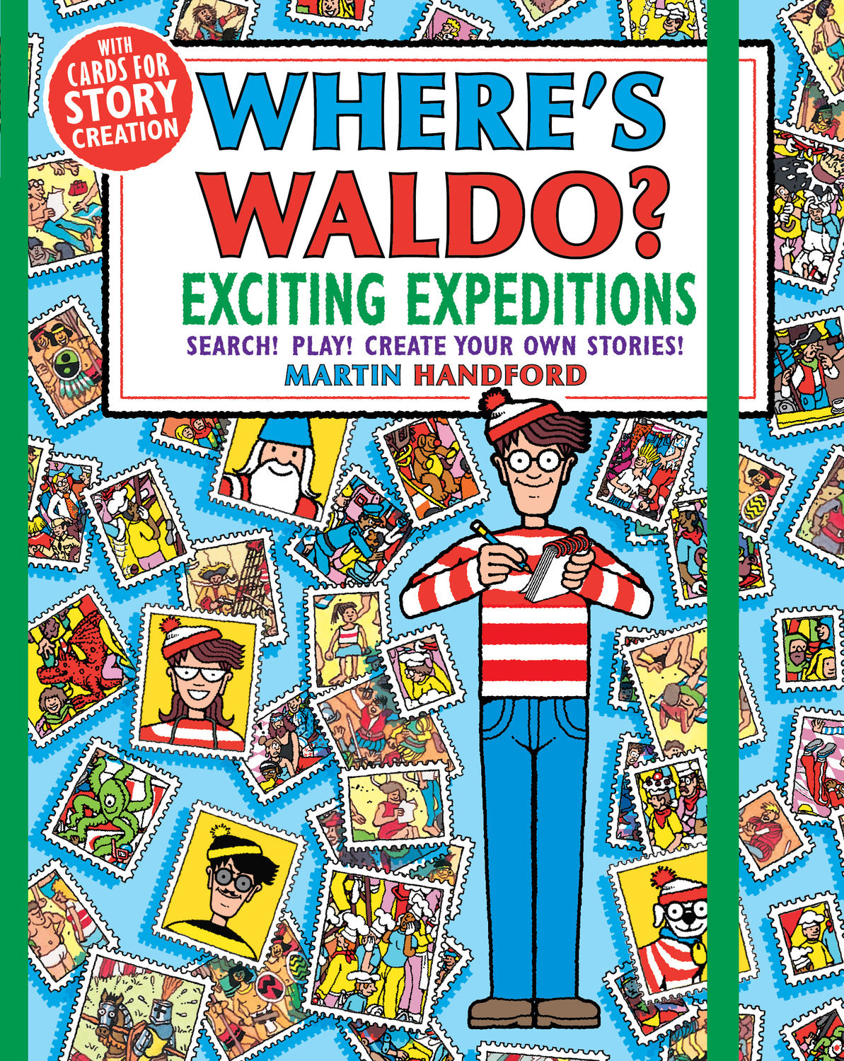 Where's Waldo? Exciting Expeditions: Play! Search! Create Your Own Stories! (A Compact, Travel-Size Hidden Object Activity Book with Puzzles and Prompts for Vacation Journaling)