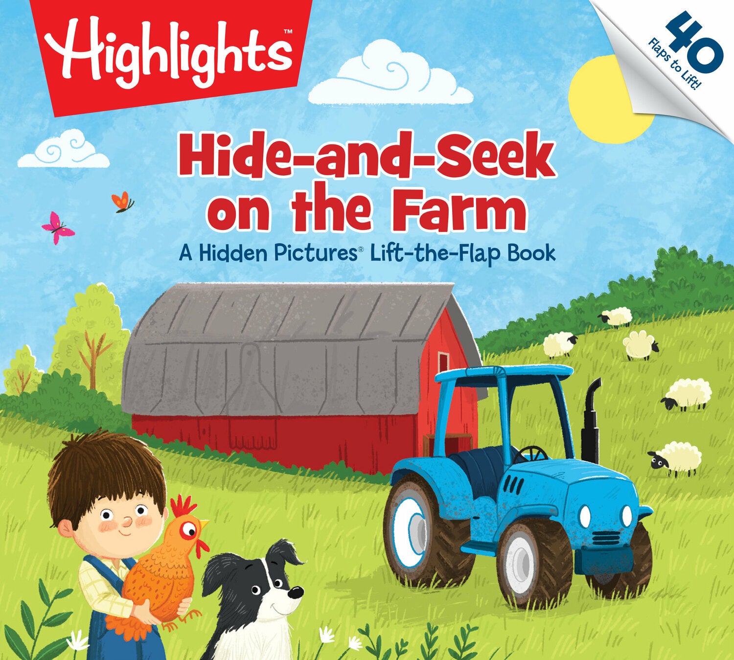 Hide-and-Seek on the Farm: Hide-and-Seek on the Farm: A Hidden Pictures Lift-the-Flap Book (Highlights Lift-the-Flap Books) Animal Farm Kids Book for Ages 2-5, Seek and Find Kids Puzzles