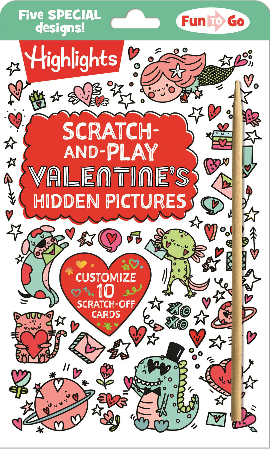 Scratch-and-Play Valentine's Hidden Pictures: Interactive Valentines Day Fun with Scratch-Off Designs, Hidden Pictures Puzzles and Cards for Kids to Create, Share and Enjoy