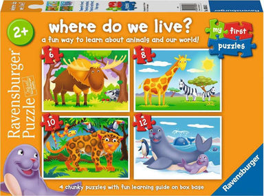 MFP Where do We Live 6, 8, 10, 12 Piece Puzzles