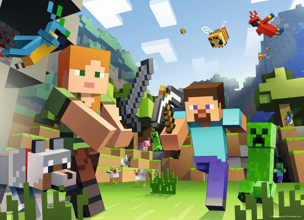 Minecraft Bumper Pack Puzzle (4x100 pc)