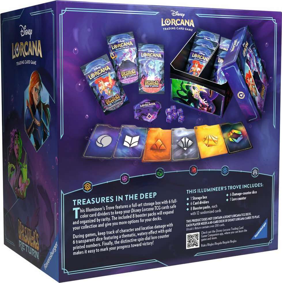 Ravensburger Disney Lorcana TCG: Ursula's Return Trove The Learning Tree Ravensburger Disney Lorcana TCG: Ursula's Return Trove The Learning Tree