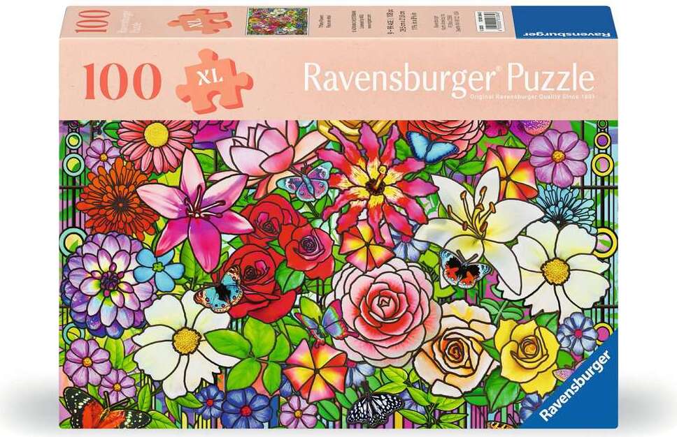 Tiffany Flowers Puzzle (100 pc)
