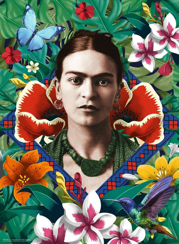 Frida Kahlo, Blooming Fantasy 500 Pc vert