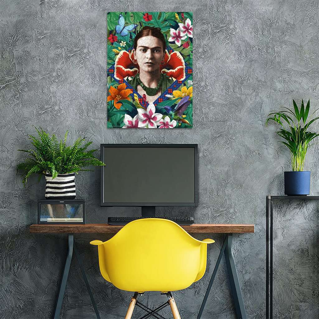 Frida Kahlo, Blooming Fantasy 500 Pc vert