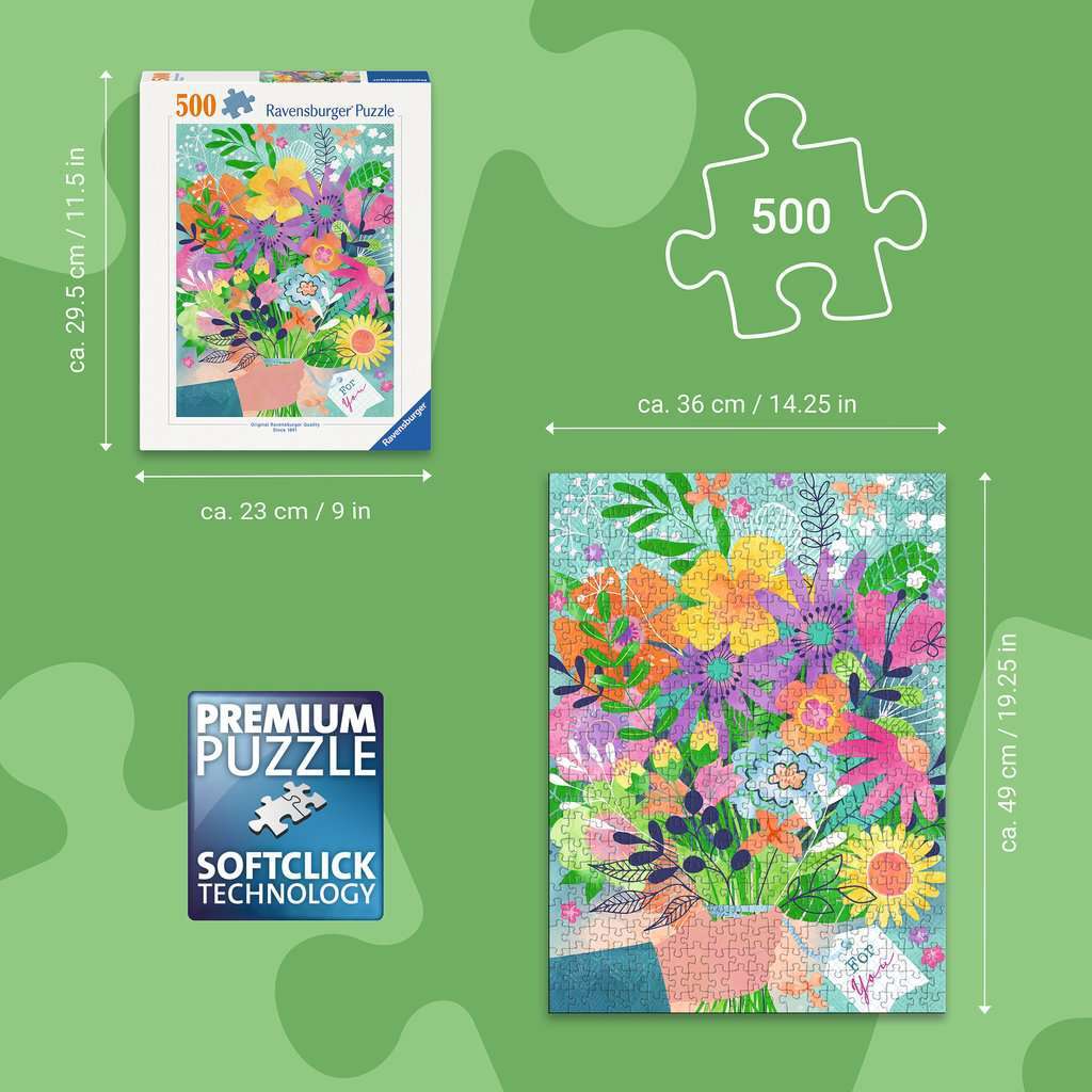 Flowers for You 500 Pc Puzzle vert