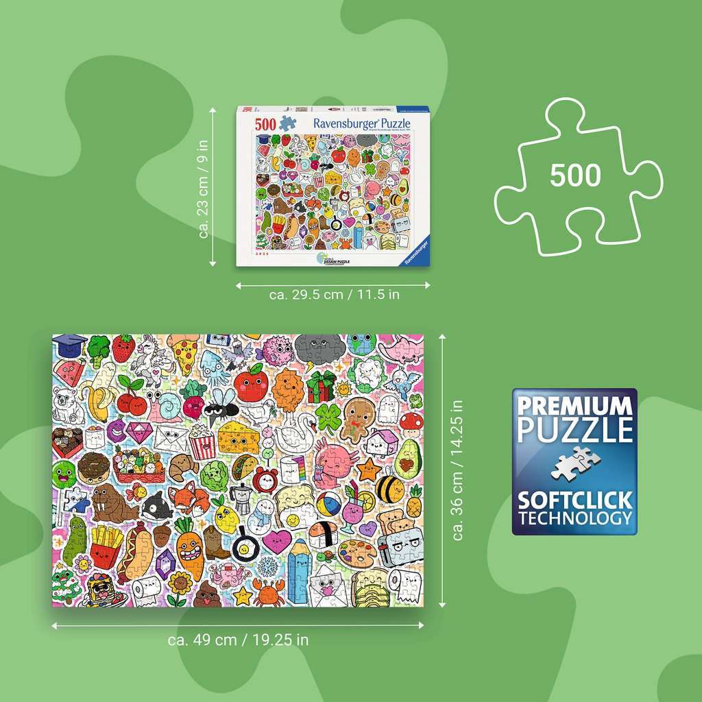 Cute Kawaii Chaos 500 Pc Puzzle