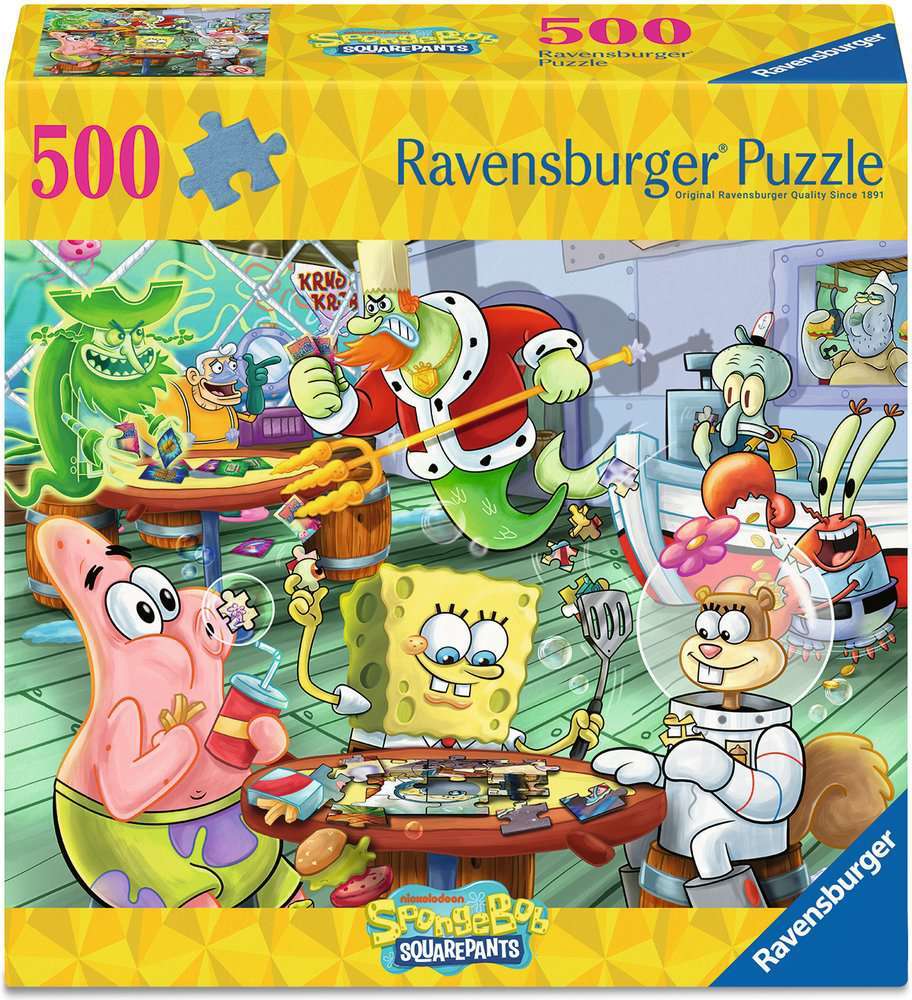 Spongebob Games Night at the Krusty Krab 500 pc Puzzle