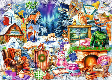 Winter Mountain Village 500 Pc Large Format